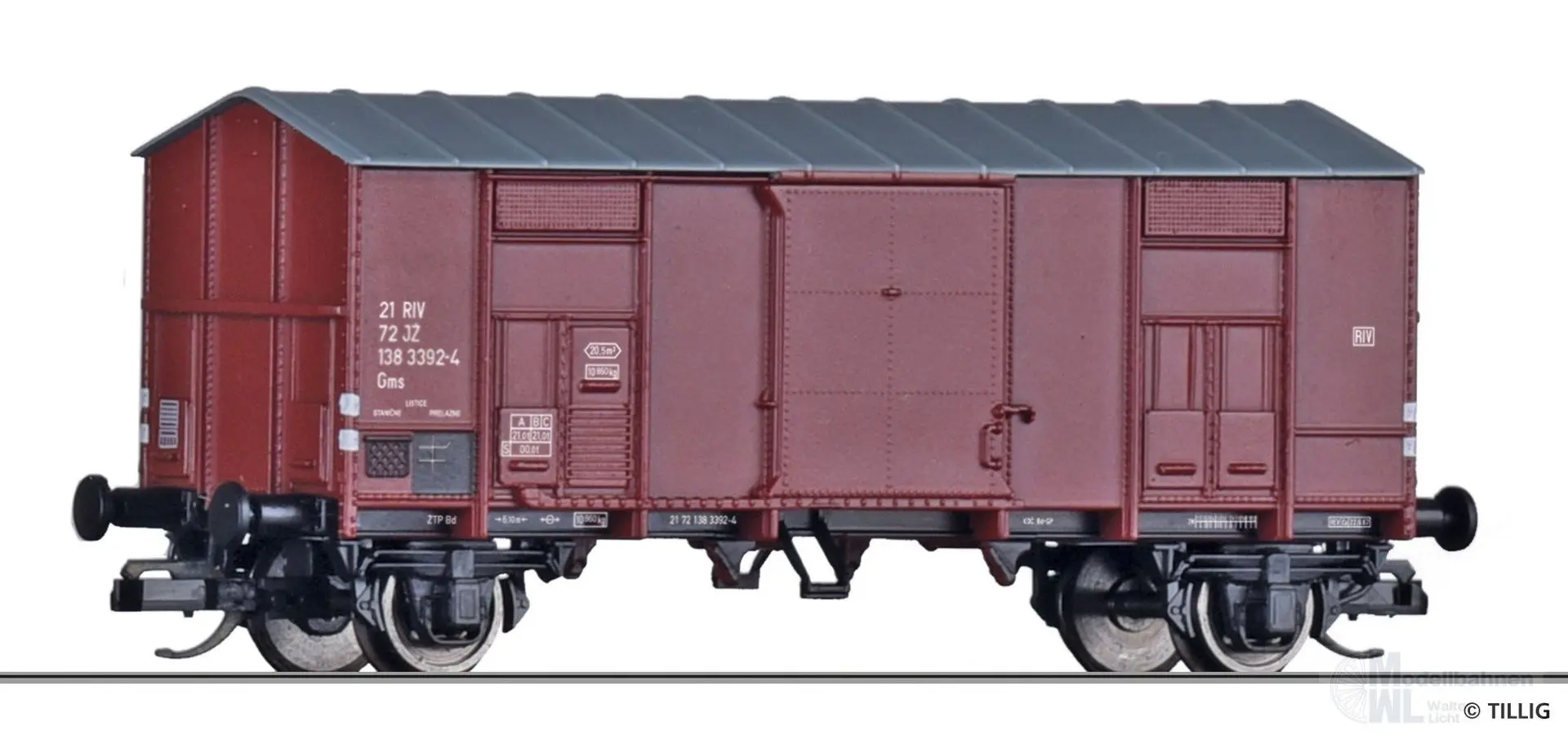 Tillig 14891 - Güterwagen gedeckt JZ Ep.VI TT 1:120