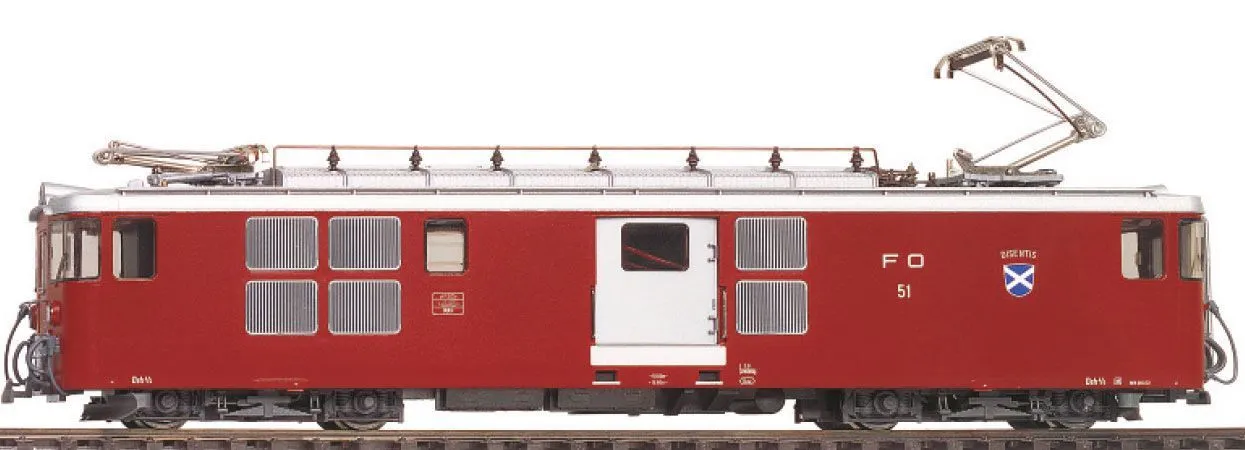 Bemo 1363202 - Triebwagen Deh 4/4 52 FO Ep.III/IV Pendelzug Tujetsch dunkelrot H0m Sound