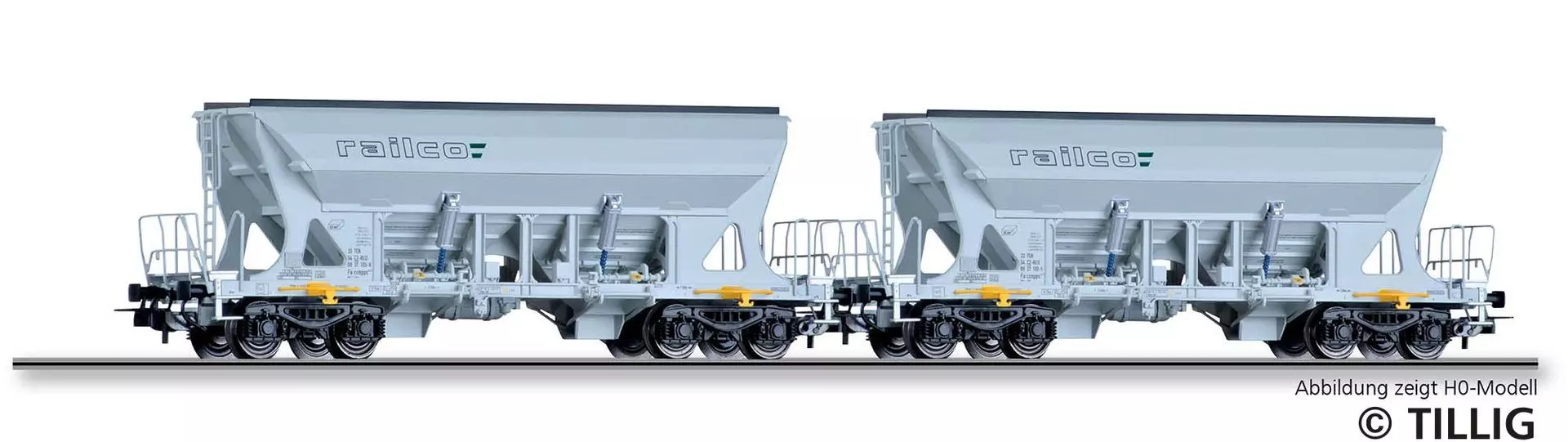 Tillig 01111 - Güterwagen Set Railco Ep.VI 2.tlg. TT 1:120