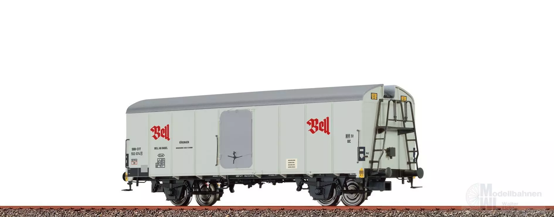 Brawa 50024 - Kühlwagen SBB Ep.III UIC Standard 1 Bell H0/GL