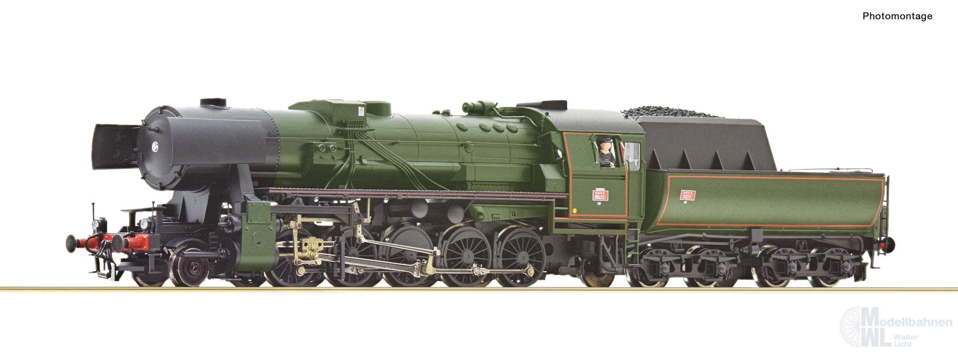 Roco 7100038 - Dampflok BR 150.Y.16 SNCF Ep.III H0/GL