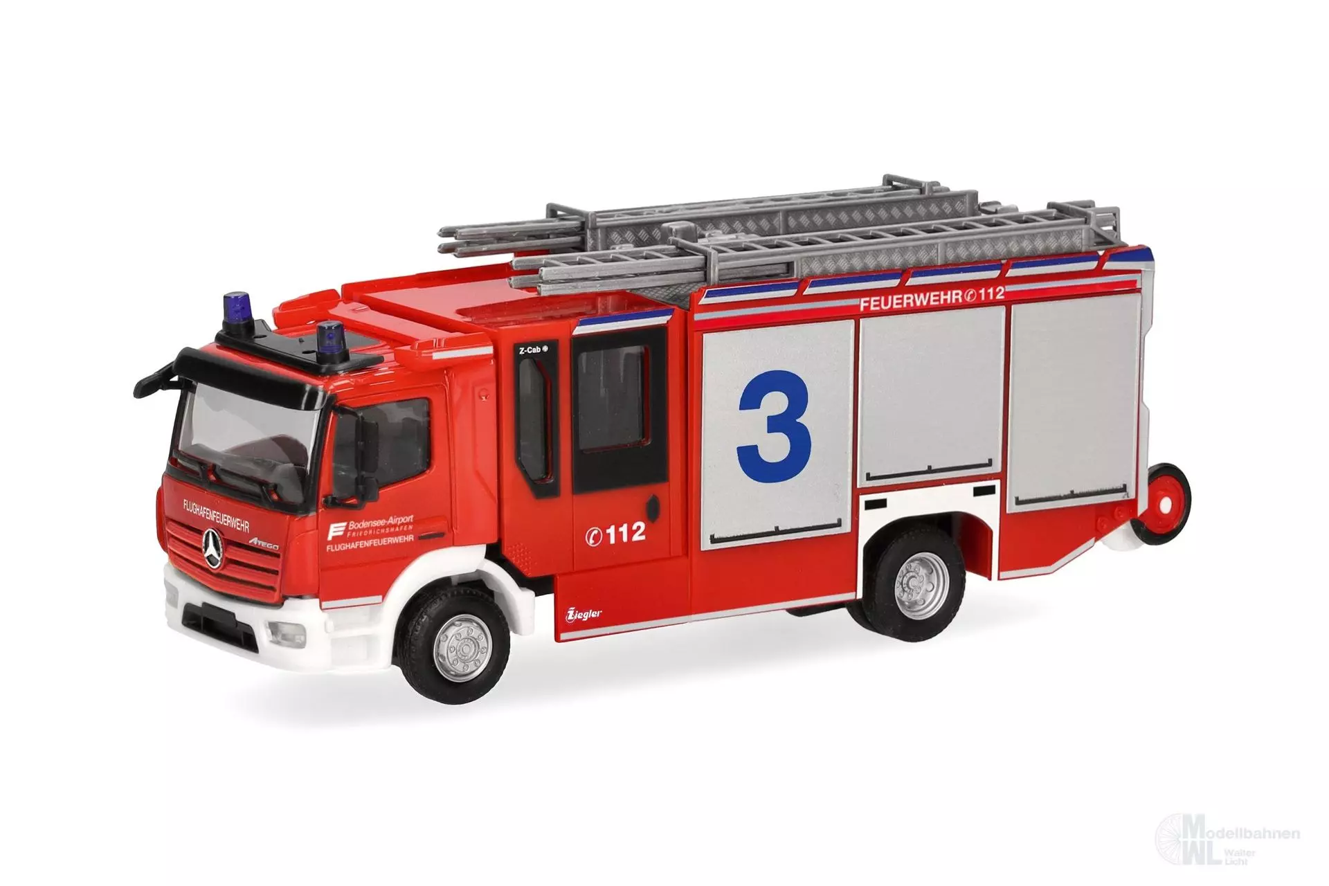 Herpa 099349 - Mercedes-Benz Atego 13 Z-Cab Flughafen FW H0 1:87