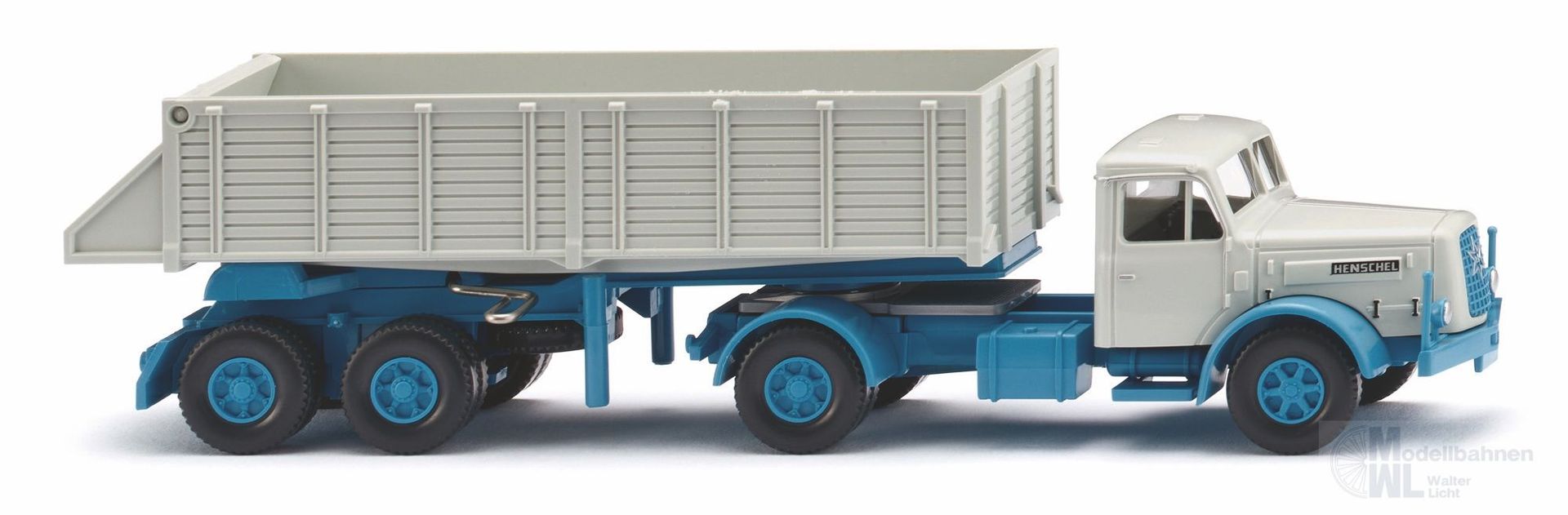Wiking 067711 - Hinterkippersattelzug Henschel HS 140 H0 1:87