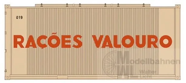 Sudexpress S6003 - Container 20' Valouro 80-90er Jahre H0 1:87