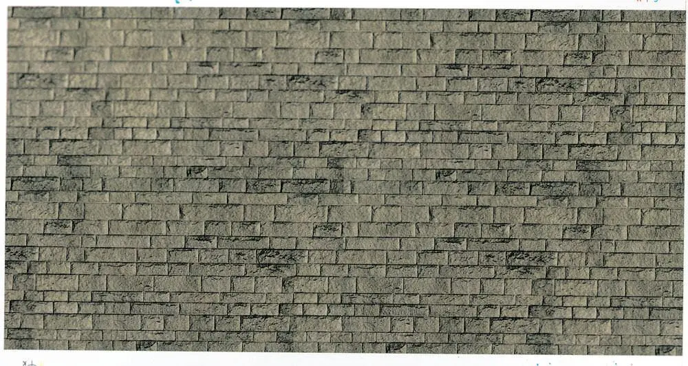Vollmer 46049 - Mauerplatte Haustein natur aus Karton 10 Stück H0 1:87