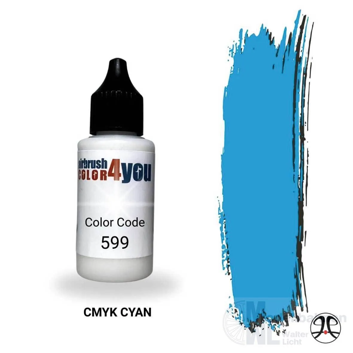 Busch 961000599 - Acrylfarbe CMYK Blaugrün 30ml