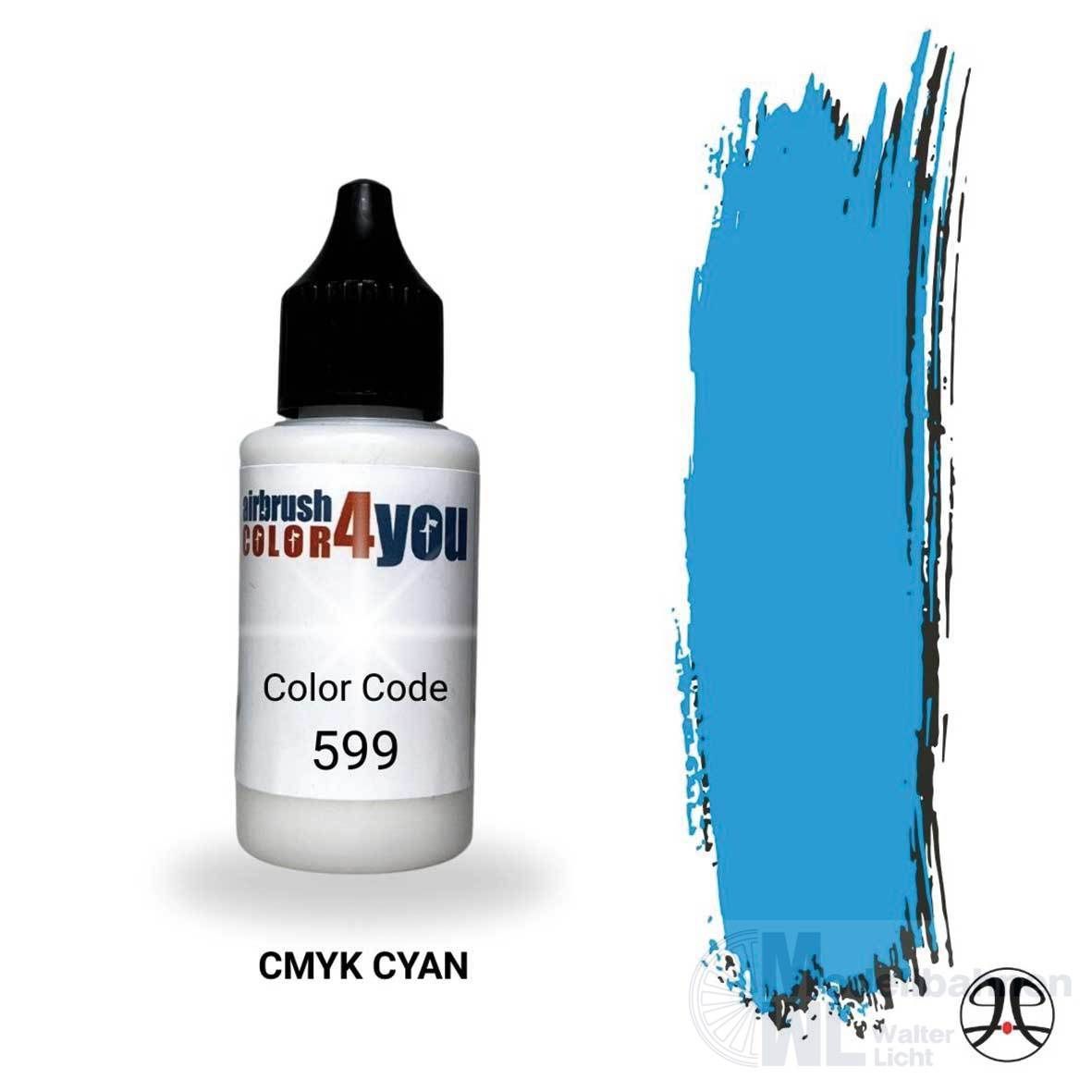 Busch 961000599 - Acrylfarbe CMYK Blaugrün 30ml
