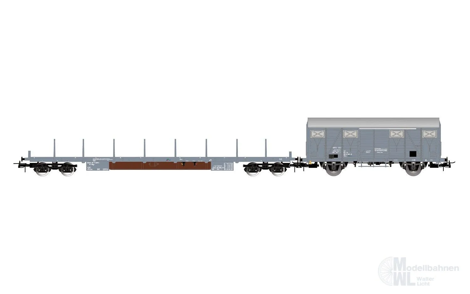 Rivarossi 6715 - Bauzugwagen Set FS Ep.V 2.tlg. H0/GL