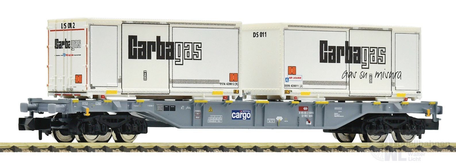 Fleischmann 6660091 - Container Tragwagen SBB Ep.VI N 1:160