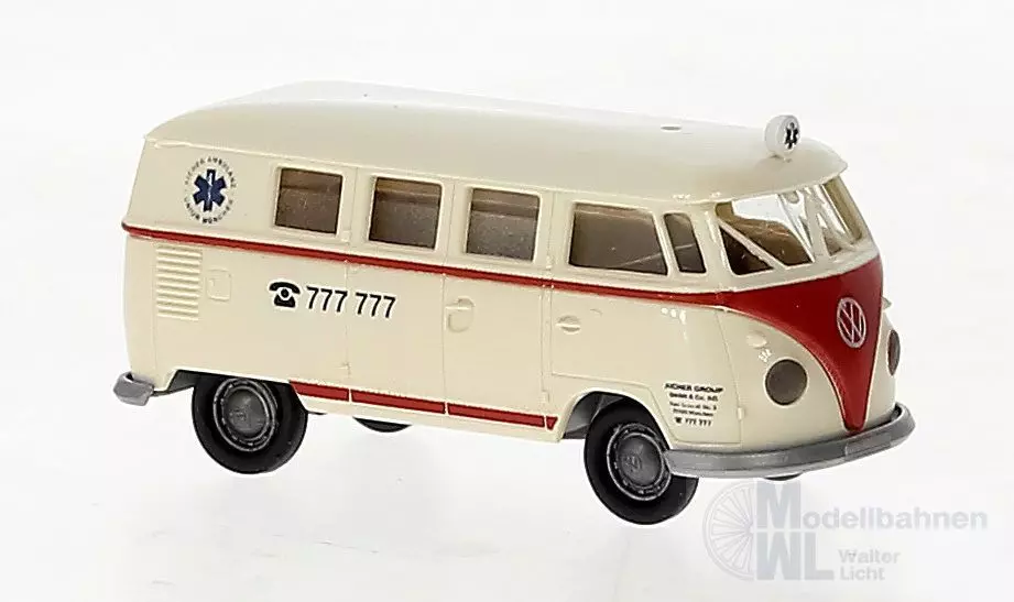 Brekina 31619 - VW T1b Kombi Ambulanz Aicher H0 1:87