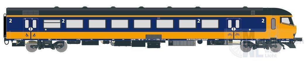 Exact Train 11018 - Steuerwagen ICRm Bpmbdzf7 gelb/blau H0/GL