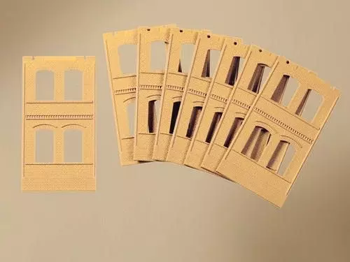 Auhagen 80608 - 8 Wände 2322A gelb H0 1:87