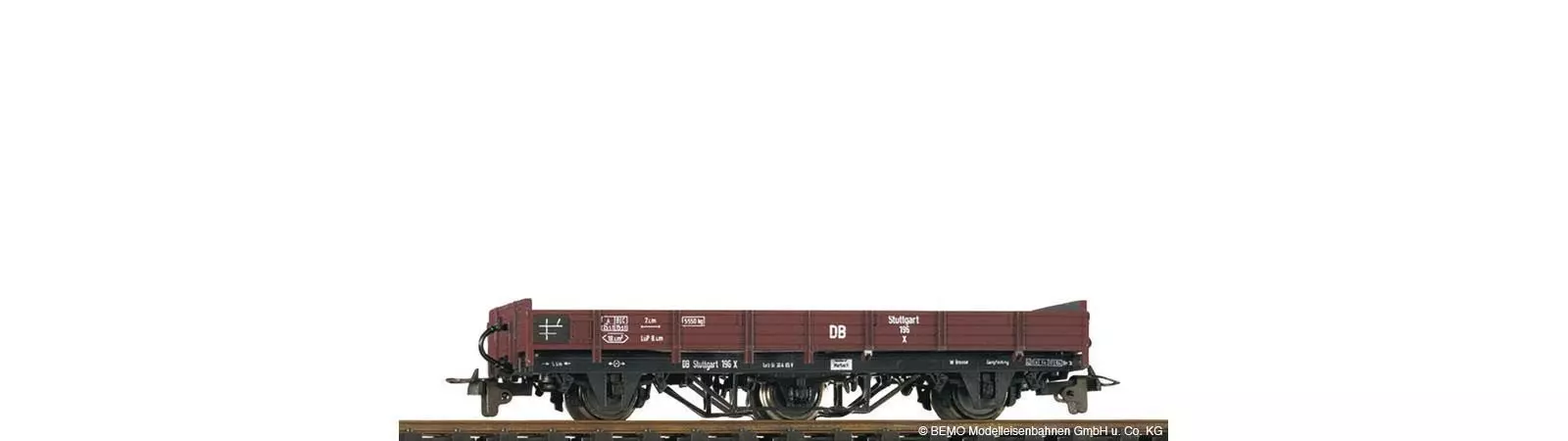 Bemo 2001816 - Niederbordwagen DB Ep.III X 196 H0e