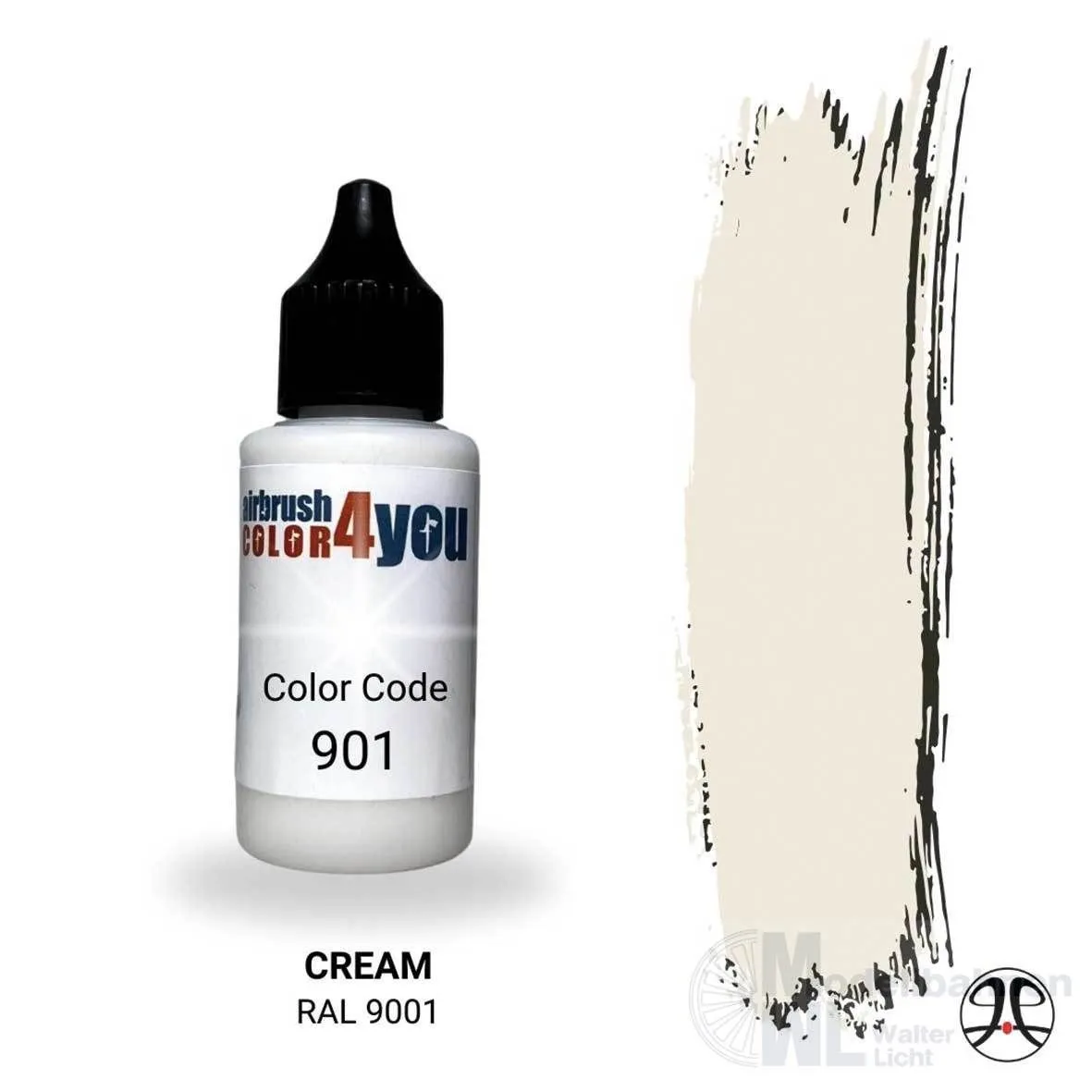 Busch 961000901 - Acrylfarbe Cremeweiß RAL9001 30ml