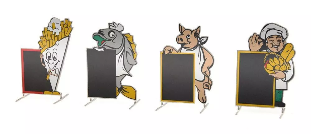 ARTITEC b.v. 387340 - Freistehende Werbeschilder Gastronomie H0 1:87