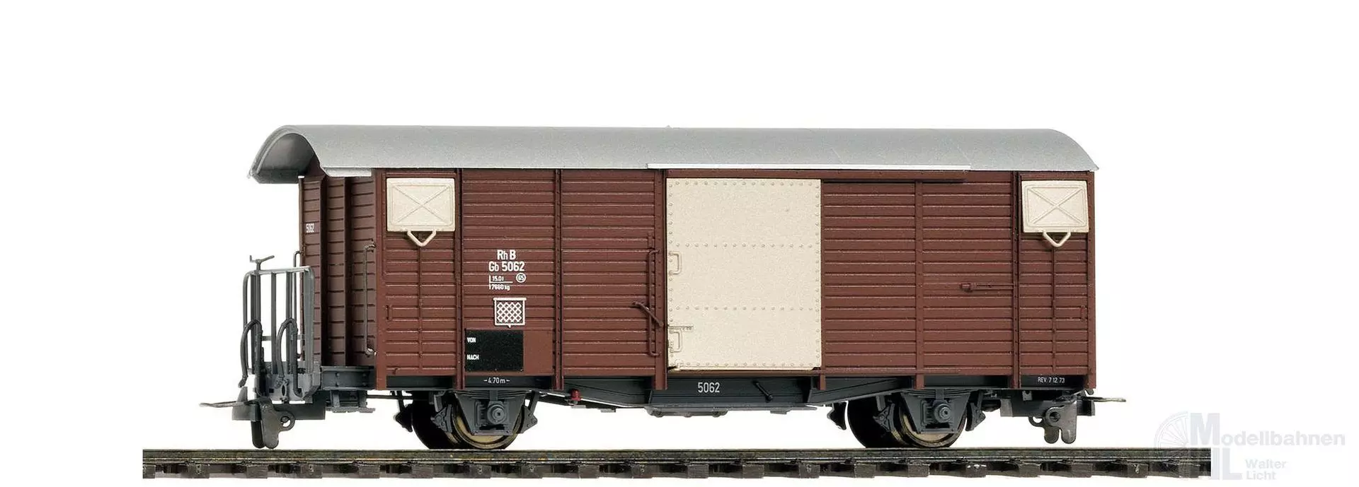 Bemo 2250108 - Güterwagen ged. RhB Ep.II/III Gb 5018 H0m