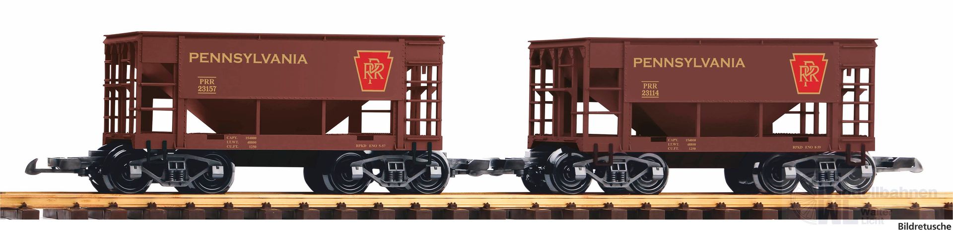 Piko 38972 - Schüttgutwagen Set Pennsylvania 2.tlg. Spur G