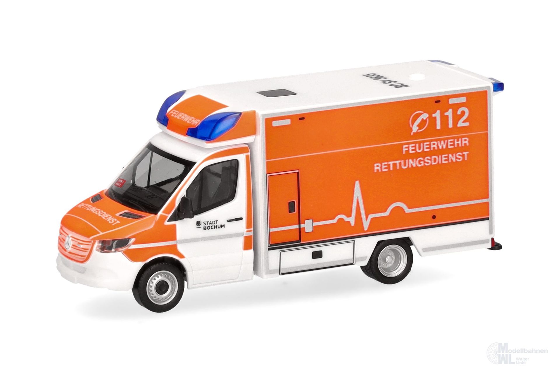Herpa 097116 - Mercedess-Benz Sprinter 18 RTW FW Bochum H0 1:87 Herpa 097116 - Mercedess-Benz Sprinter 18 RTW FW Bochum H0 1:87