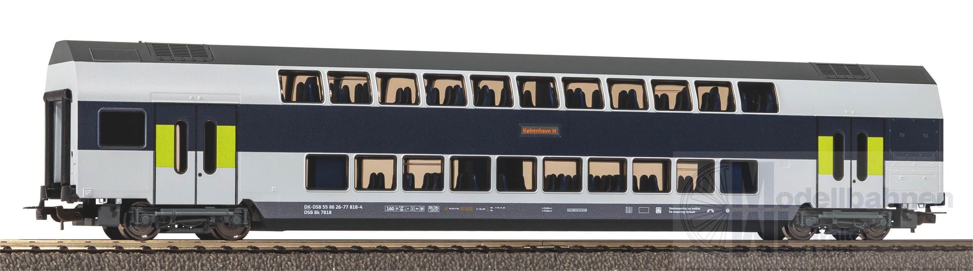 Piko 58816 - Doppelstockwagen DSB Ep.VI 2.Kl. grüne Tür H0/GL Hobby