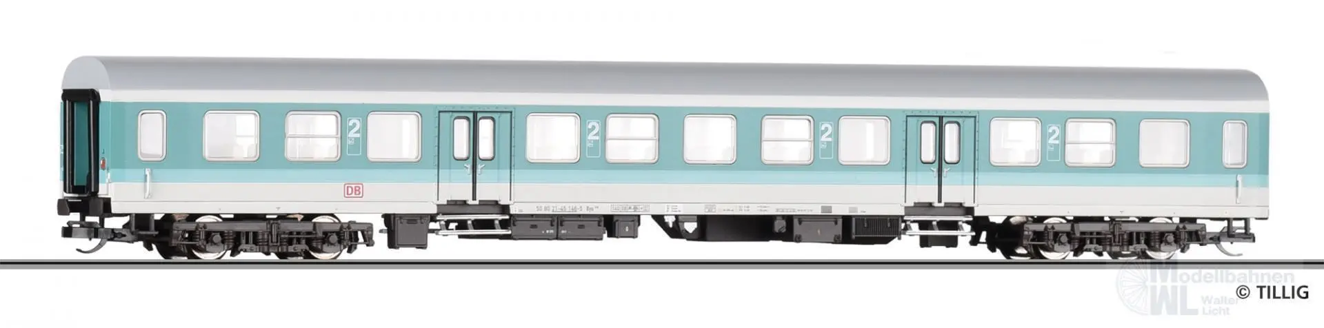 Tillig 12604 - Personenwagen DB AG Ep.V 2.KL. By 438 Bauart Halberstatdt TT 1:120