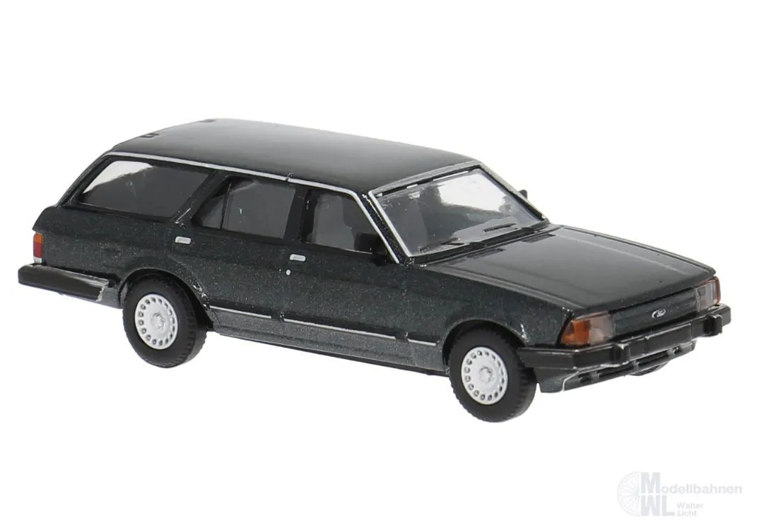 Brekina 19523 - Ford Granada II 2.3GL Turnier 1984 in dunkelgrün-metallic H0 1:87