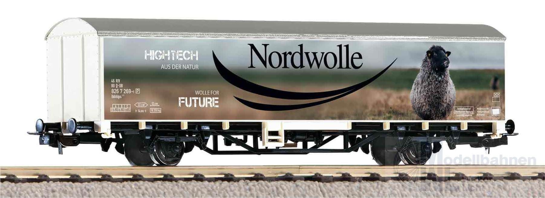 Piko 27705 - Güterwagen ged. DB Ep.VI Nordwolle H0/GL Piko 27705 - Güterwagen ged. DB Ep.VI Nordwolle H0/GL