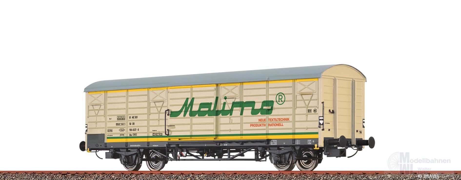 Brawa 49929 - Güterwagen ged. DR Ep.IV Gbs Malimo H0/GL Brawa 49929 - Güterwagen ged. DR Ep.IV Gbs Malimo H0/GL