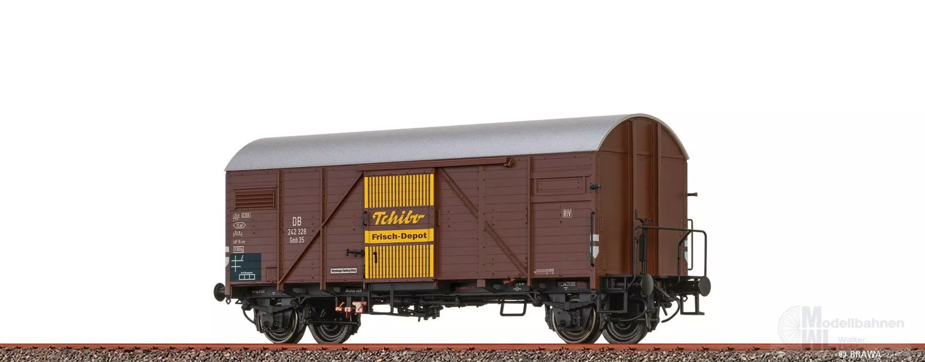 Brawa 51186 - Güterwagen ged. DB Ep.III Tchibo H0/GL