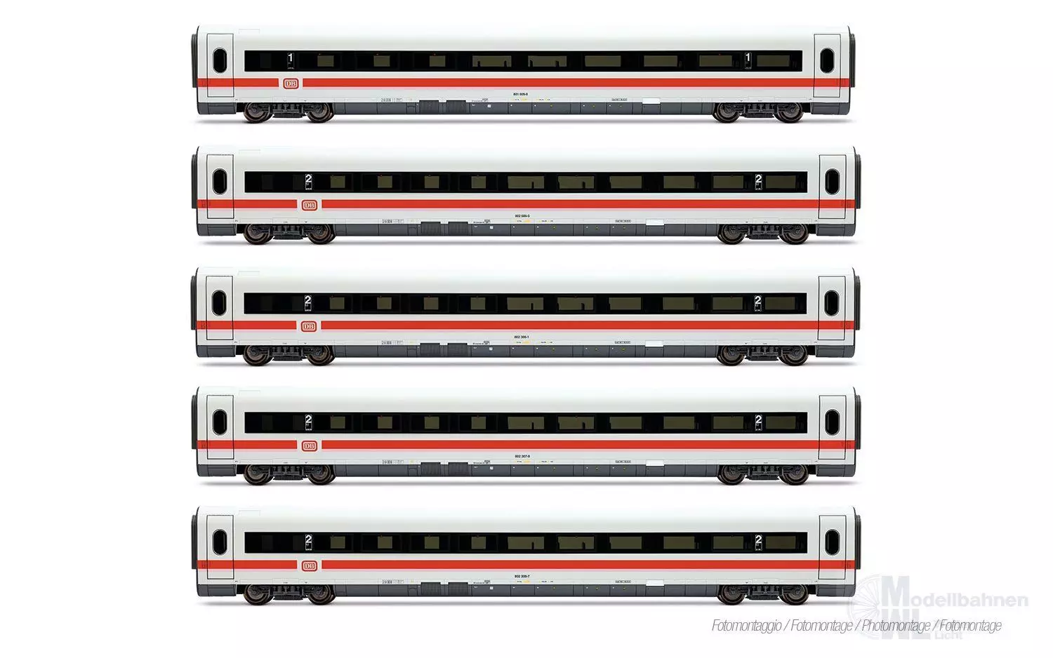 Lima 4681 - Ergänzungswagen Set ICE 1 DB Ep.IV 5.tlg. H0/GL