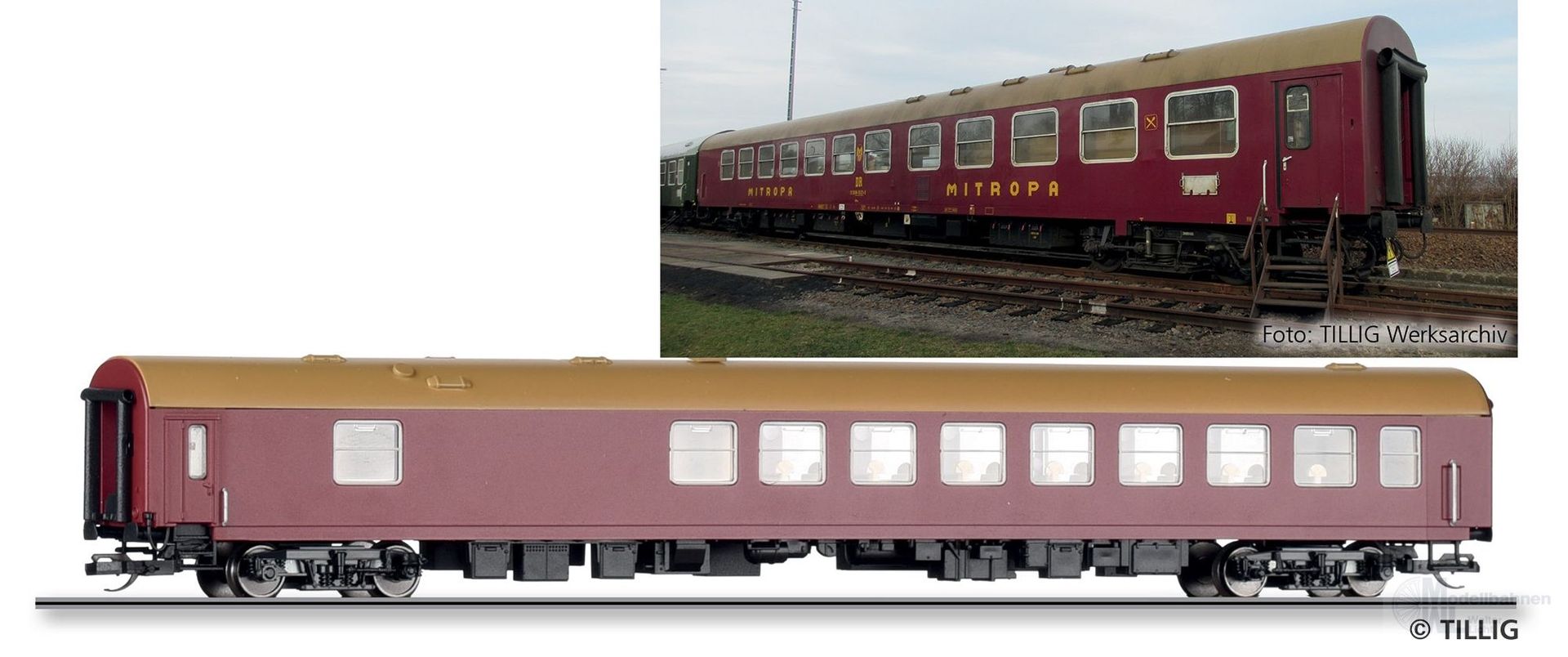 Tillig 95402 - Speisewagen WRm der OSEF e.V. Ep.VI TT 1:120