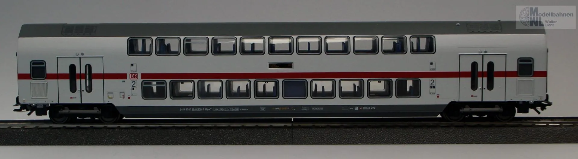 Märklin 43485 - MÄRKLIN - IC-Doppelstockwagen DB Ep.VI 2.Kl. H0/WS