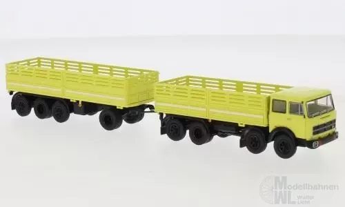 Brekina 58532 - Fiat 691 Millepiedi hellgelb schwarz 1970 H0 1:87