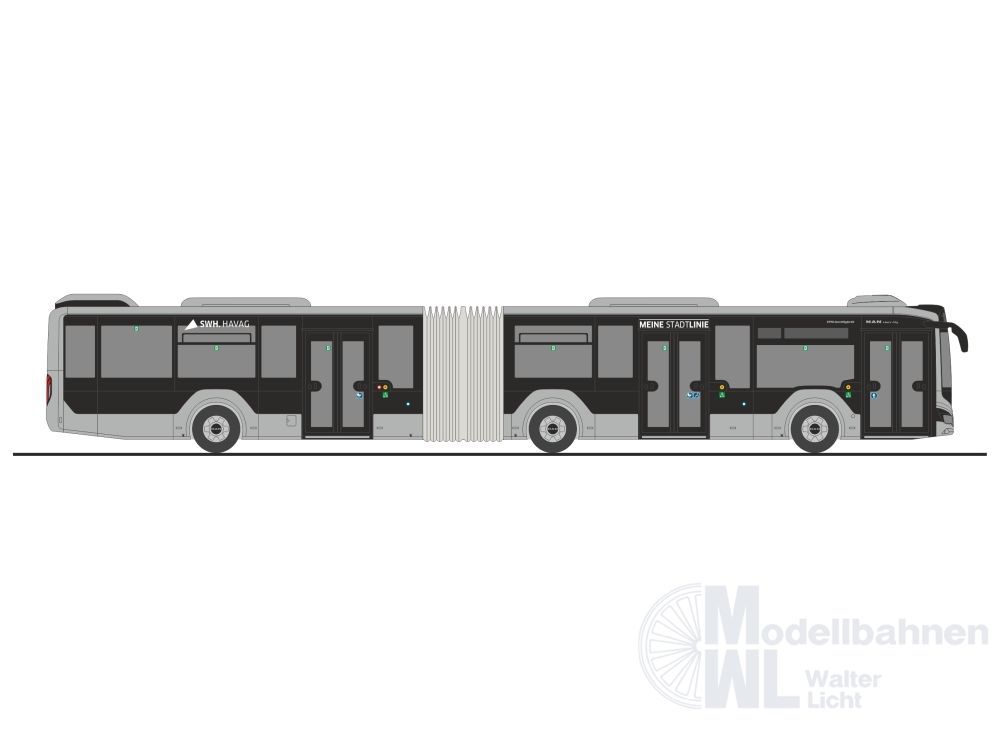 Rietze 75892 - MAN Lion´s City 18 ´18 G HAVAG Halle/Saale H0 1:87