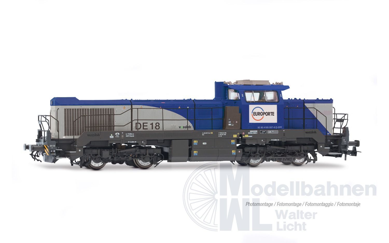 Jouef 2471 - Diesellok Vossloh DE 18 Europorte Ep.VI H0/GL