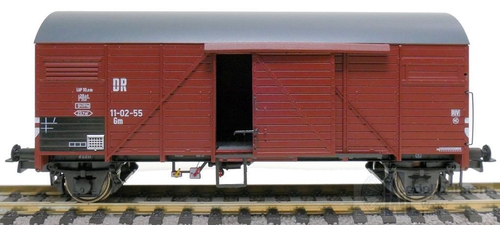 Exact Train 23641 - Güterwagen gedeckt DR Ep.III Gm H0/GL Exact Train 23641 - Güterwagen gedeckt DR Ep.III Gm H0/GL