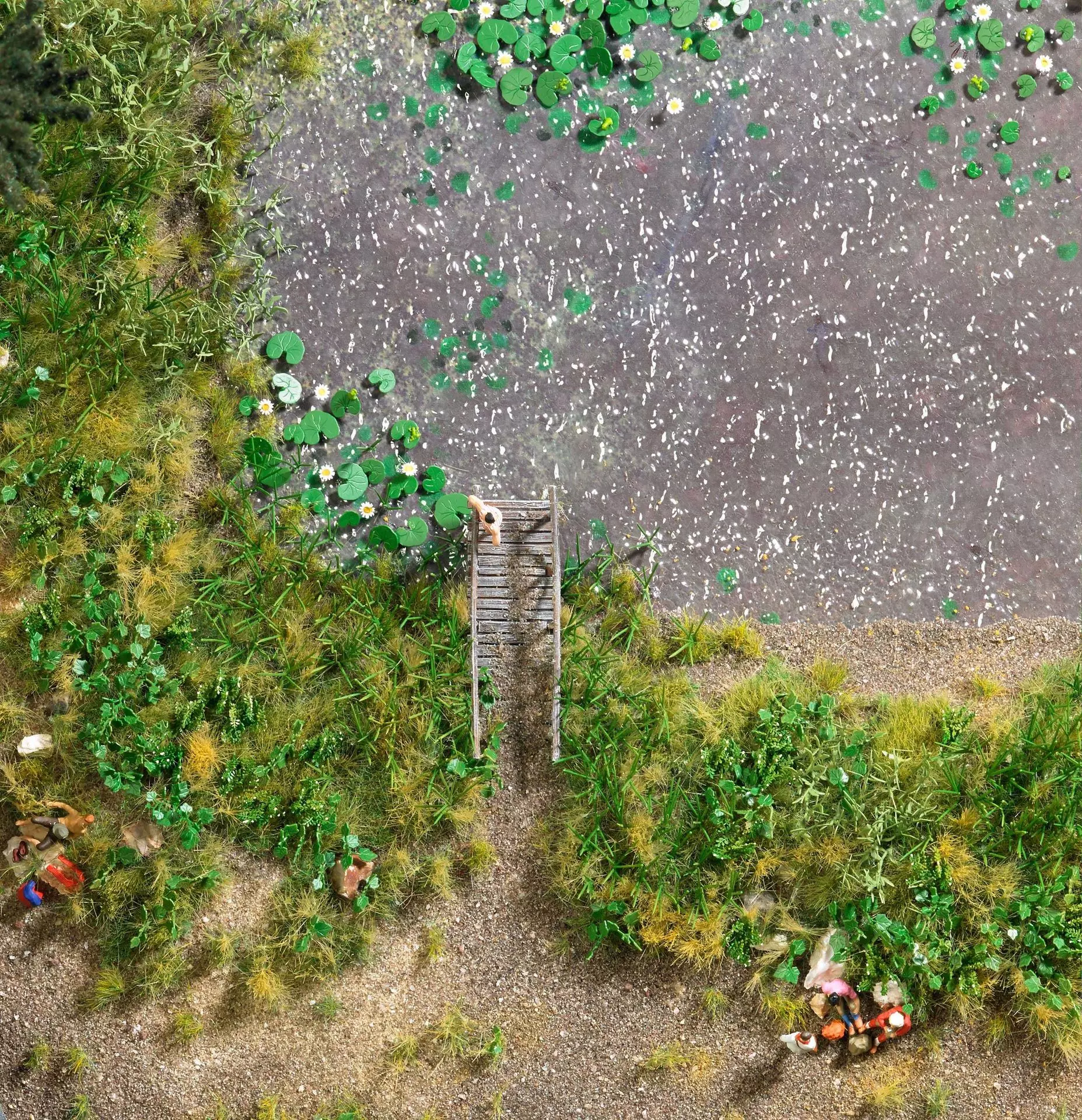 Busch 1267 - Waldteich-Set H0 1:87