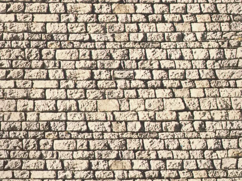 Noch 57560 - Mauerplatte Quaderstein 32 x 15 cm 0/H0/TT