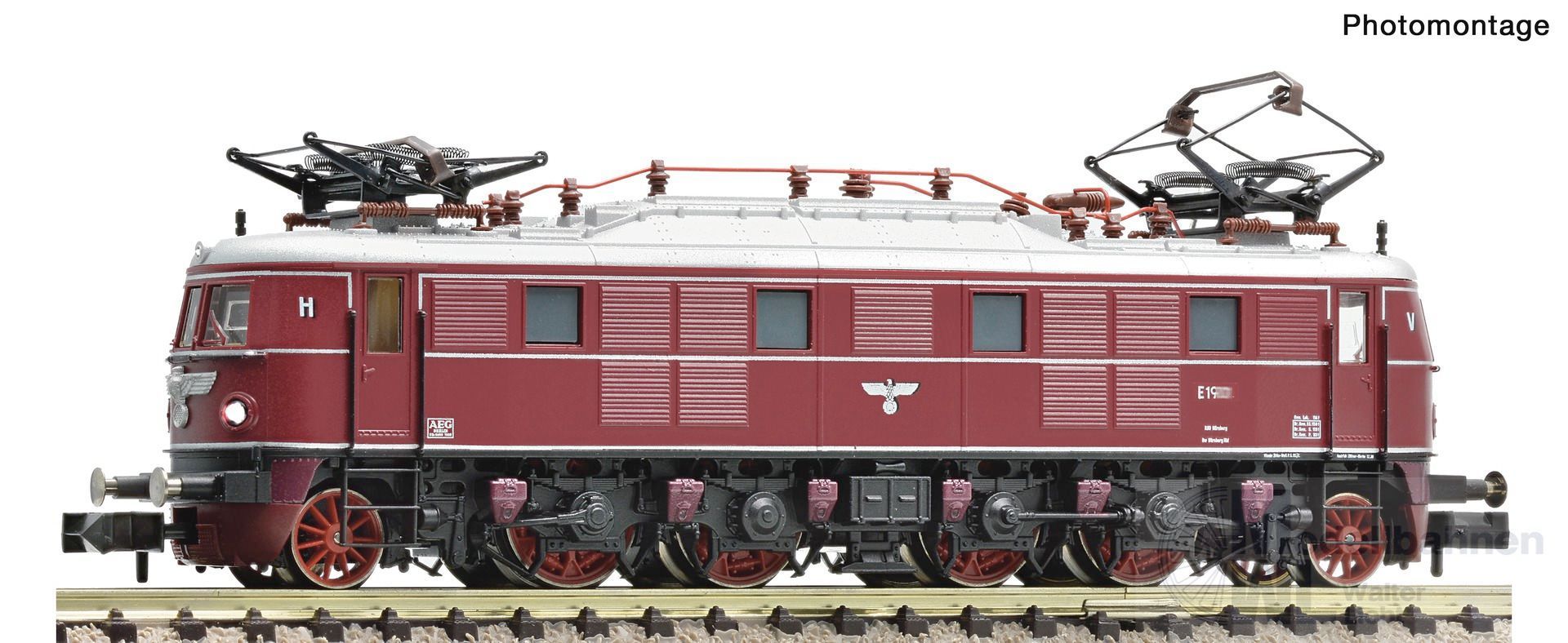 Fleischmann 7560030 - E-Lok E 19 DRG Ep.II rot N 1:160 Fleischmann 7560030 - E-Lok E 19 DRG Ep.II rot N 1:160