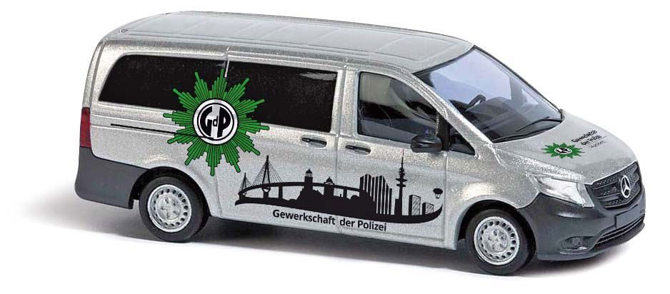 Busch 51191 - Mercedes-Benz Vito Gewerkschaft Polizei H0 1:87 Busch 51191 - Mercedes-Benz Vito Gewerkschaft Polizei H0 1:87