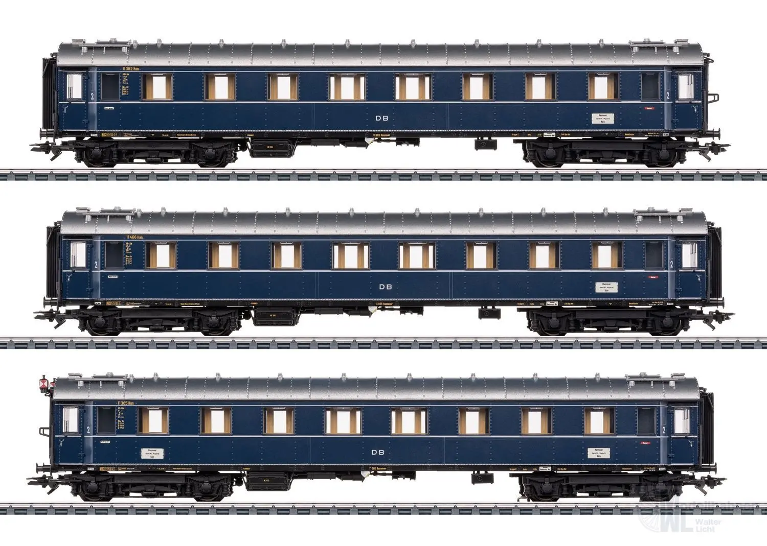 Märklin 42528 - INSIDER Schnellzugwagen Set zur Dampflok BR 06 DB Ep.III 3.tlg. H0/WS