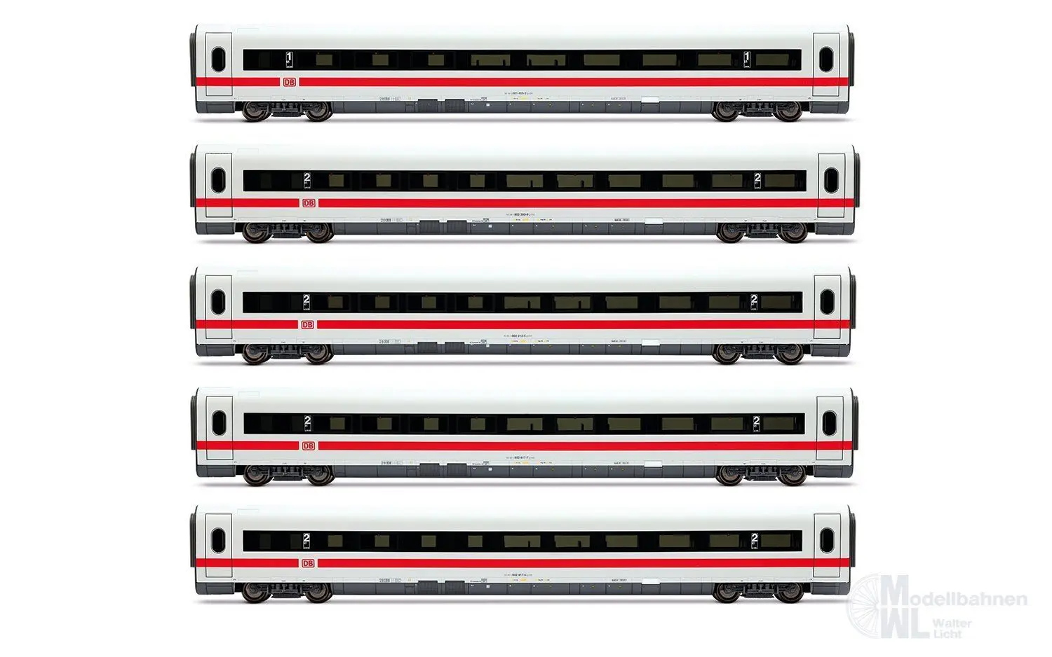 Lima 4683 - Ergänzungswagen Set ICE 1 DB Ep.V 5.tlg. Interlaken H0/GL
