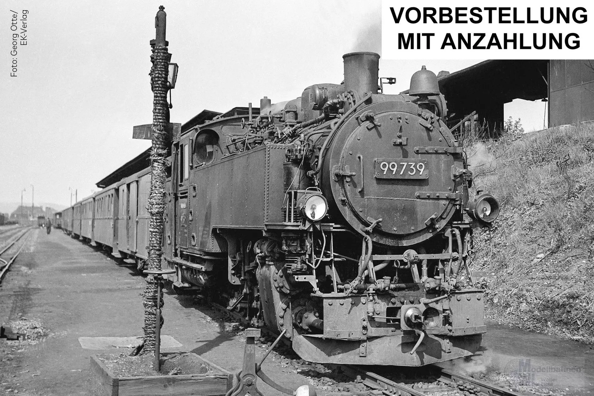 Bemo 1008803 - Damflok BR 99 732 DR Ep.III Einheitslok 99.73-76 Fertigmodell H0e