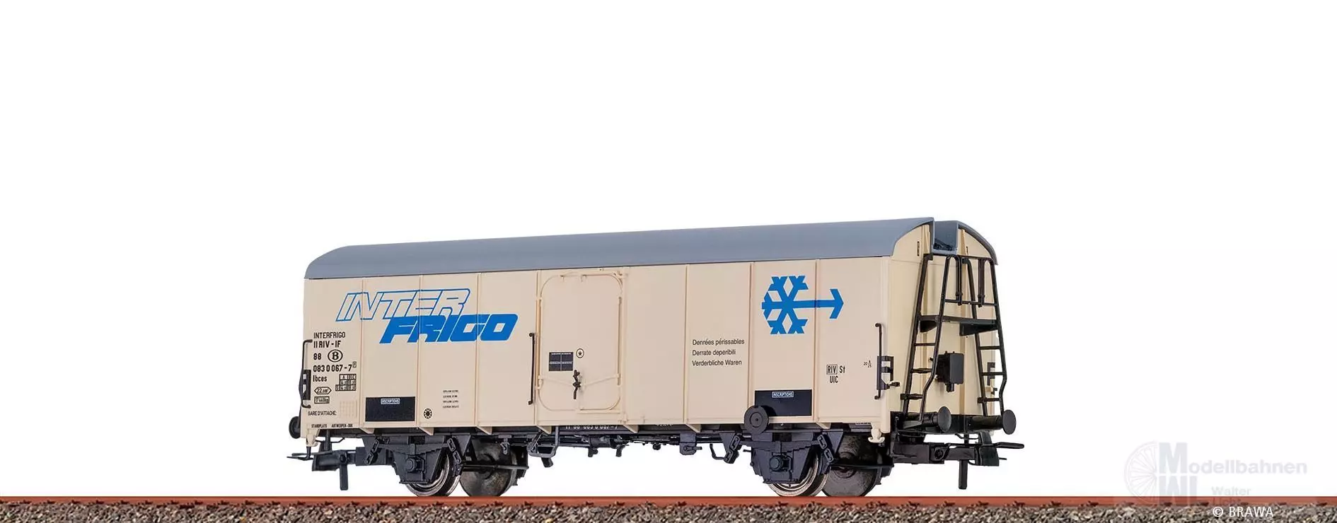 Brawa 51154 - Kühlwagen SNCB Ep.IV INTERFRIGO H0/GL