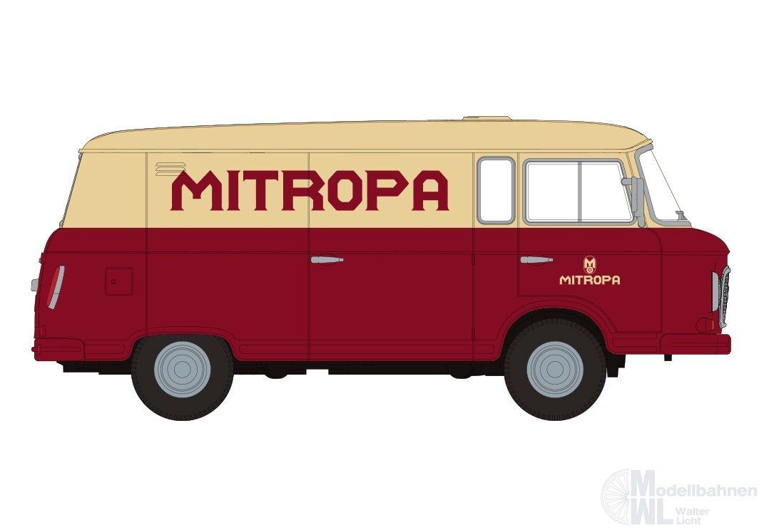 Brekina 30129 - Barkas B1000Van Mitropa H0 1:87
