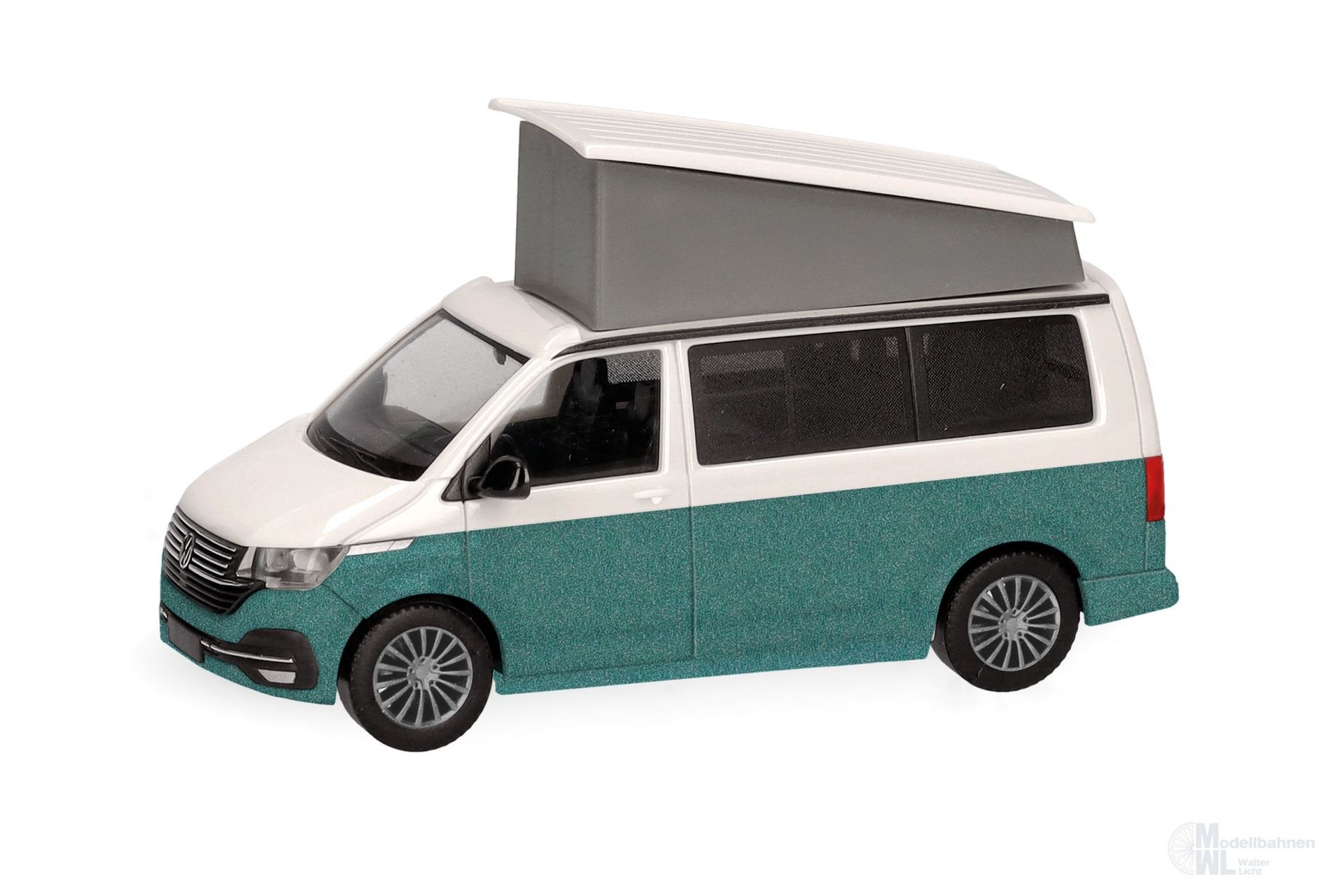 Herpa 096805-004 - Volkswagen T6.1 California Candy Weiß / Bay Leaf Green metallic  H0 1:87