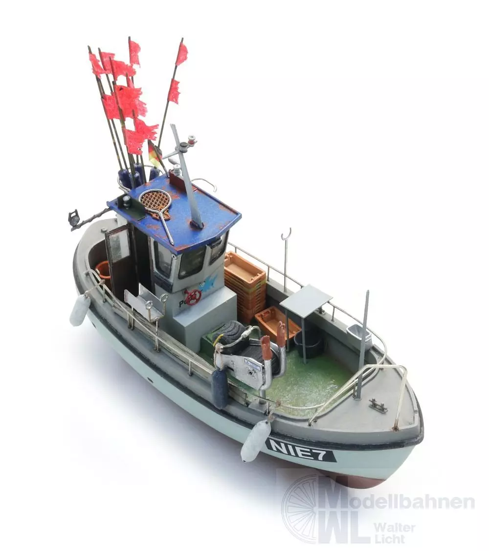 ARTITEC b.v. 50154 - Kleiner Fischkutter vollrumpf BAUSATZ H0 1:87
