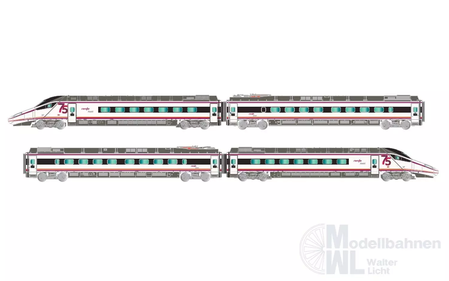 Arnold 2578 - Triebzug S-114 RENFE Ep.VI 4.tlg. N 1:160