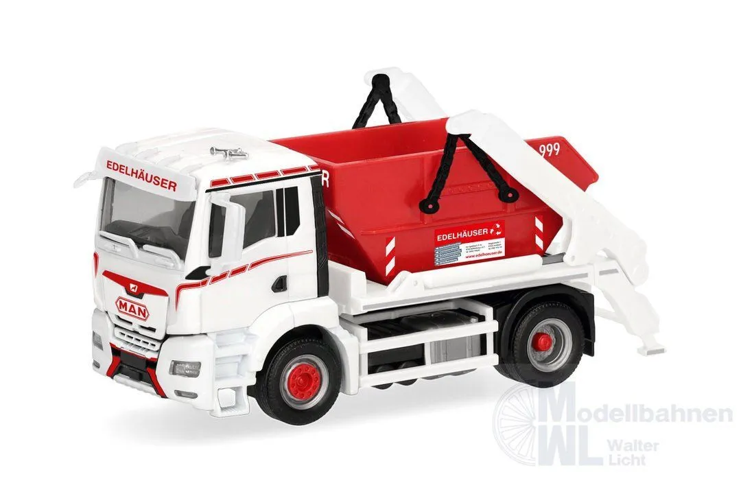 Herpa 322010 - MAN TGS NN Meiller AK 12 Absetzcontainer-LKW Edelhäuser H0 1:87