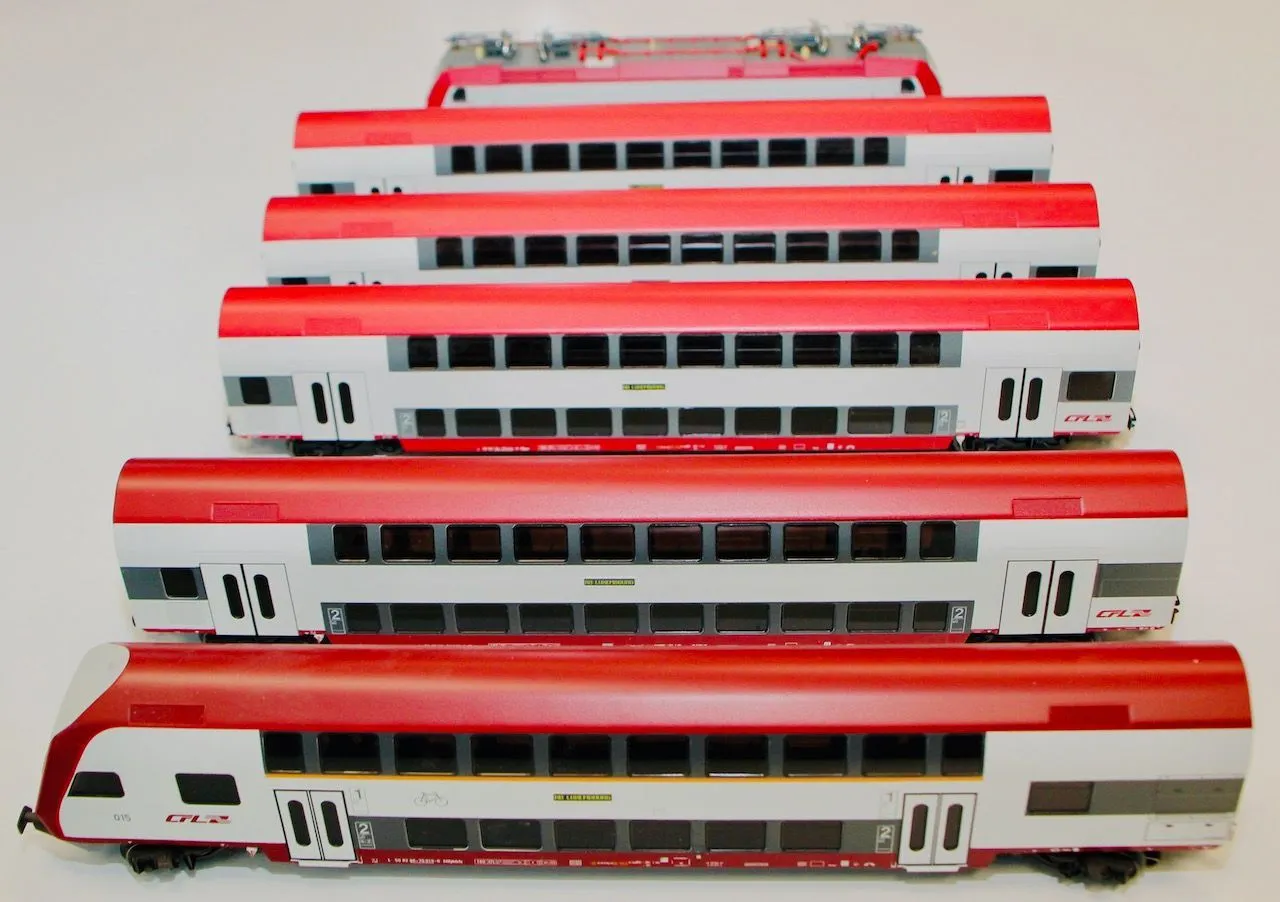 Märklin 26538 - MÄRKLIN - Nahverkehrszug Luxemburg und Ergänzungswageneinheit H0/WS Digital