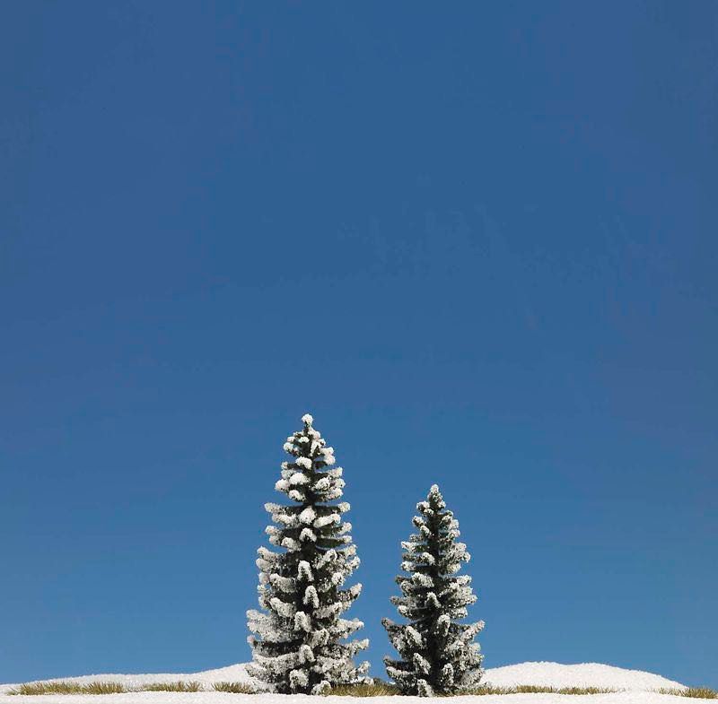 Busch 6152 - 2 Schnee-Fichten, 90/120 mm H0 1:87